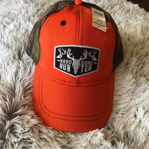 Baseball Cap Hardcore Hunter Orange Adjustable New W Tags